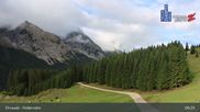 Archived webcam image showing Feldernalm in Ehrwald - Zugspitze on 14 Sep 2026 at 09:36