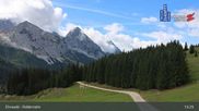 Archived webcam image showing Feldernalm in Ehrwald - Zugspitze on 14 Sep 2026 at 13:36