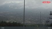 Archived webcam image showing View from Stanice lanovky ČD, Liberec - Horní Hanychov on 18 Aug 2026 at 08:59