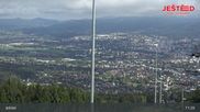Archived webcam image showing View from Stanice lanovky ČD, Liberec - Horní Hanychov on 17 Sep 2026 at 11:59