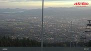 Archived webcam image showing View from Stanice lanovky ČD, Liberec - Horní Hanychov on 17 Oct 2026 at 08:14