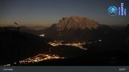 Archived webcam image showing Lermoos Grubigstein Ski Resort: Grubig II Gondola on 29 May 2026 at 03:17