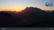 Archived webcam image showing Lermoos Grubigstein Ski Resort: Grubig II Gondola on 29 May 2026 at 05:17
