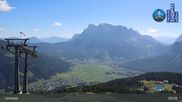 Archived webcam image showing Lermoos Grubigstein Ski Resort: Grubig II Gondola on 29 May 2026 at 09:17