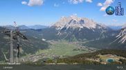 Archived webcam image showing Lermoos Grubigstein Ski Resort: Grubig II Gondola on 29 May 2026 at 15:17