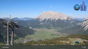 Archived webcam image showing Lermoos Grubigstein Ski Resort: Grubig II Gondola on 29 May 2026 at 17:17