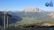 Archived webcam image showing Lermoos Grubigstein Ski Resort: Grubig II Gondola on 29 May 2026 at 19:17