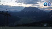 Archived webcam image showing Lermoos Grubigstein Ski Resort: Grubig II Gondola on 5 Jul 2026 at 05:57