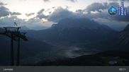 Archived webcam image showing Lermoos Grubigstein Ski Resort: Grubig II Gondola on 9 Jul 2026 at 05:56