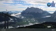 Archived webcam image showing Lermoos Grubigstein Ski Resort: Grubig II Gondola on 19 Aug 2026 at 09:12