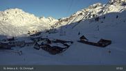 Archived webcam image showing St. Christoph - Arlberg on 26 Feb 2026 at 08:36