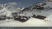 Archived webcam image showing St. Christoph - Arlberg on 22 Mar 2026 at 13:42