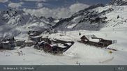 Archived webcam image showing St. Christoph - Arlberg on 5 Apr 2026 at 15:09