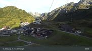 Archived webcam image showing St. Christoph - Arlberg on 2 Sep 2026 at 08:11