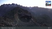 Archived webcam image showing Top station Fiescheralp-Eggishorn (Aletsch Arena) on 12 Jul 2026 at 05:36