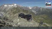 Archived webcam image showing Top station Fiescheralp-Eggishorn (Aletsch Arena) on 12 Jul 2026 at 13:36