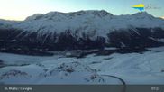 Archived webcam image showing St. Moritz - Corviglia ski resort on 26 Feb 2026 at 07:13