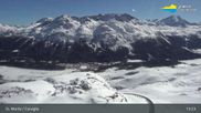 Archived webcam image showing St. Moritz - Corviglia ski resort on 26 Feb 2026 at 13:13