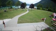 Archived webcam image showing Stockenboi at lake Weissensee (East bank) on 21 Jul 2026 at 12:39