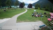Archived webcam image showing Stockenboi at lake Weissensee (East bank) on 5 Sep 2026 at 12:32