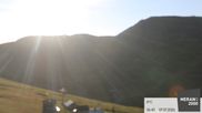 Archived webcam image showing mountain restaurant Kirchsteiger Hütte on 7 Jul 2026 at 07:53