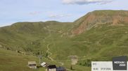 Archived webcam image showing mountain restaurant Kirchsteiger Hütte on 7 Jul 2026 at 18:53