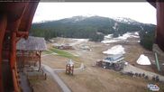Archived webcam image showing Base Area Lake Louise on 25 May 2026 at 04:12