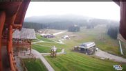 Archived webcam image showing Base Area Lake Louise on 11 Aug 2026 at 16:47