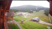 Archived webcam image showing Base Area Lake Louise on 12 Aug 2026 at 04:47