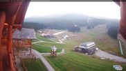 Archived webcam image showing Base Area Lake Louise on 21 Aug 2026 at 14:37