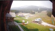 Archived webcam image showing Base Area Lake Louise on 22 Aug 2026 at 00:37