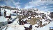 Archived webcam image showing Aletsch Arena: Dorf Bettmeralp on 13 Mar 2026 at 14:34