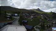 Archived webcam image showing Aletsch Arena: Dorf Bettmeralp on 12 Jun 2026 at 16:59