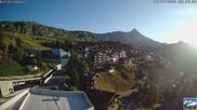 Archived webcam image showing Aletsch Arena: Dorf Bettmeralp on 12 Jul 2026 at 07:39