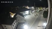 Archived webcam image showing View of Tittling Market Square on 4 May 2026 at 00:40