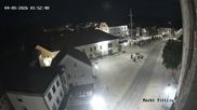 Archived webcam image showing View of Tittling Market Square on 4 May 2026 at 02:40