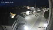 Archived webcam image showing View of Tittling Market Square on 4 May 2026 at 04:40