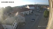 Archived webcam image showing View of Tittling Market Square on 18 Jun 2026 at 06:54