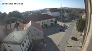 Archived webcam image showing View of Tittling Market Square on 18 Jun 2026 at 08:54