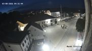 Archived webcam image showing View of Tittling Market Square on 3 Aug 2026 at 04:28