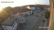 Archived webcam image showing View of Tittling Market Square on 3 Aug 2026 at 06:28