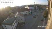 Archived webcam image showing View of Tittling Market Square on 3 Aug 2026 at 07:28