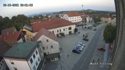 Archived webcam image showing View of Tittling Market Square on 3 Aug 2026 at 20:28