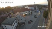 Archived webcam image showing View of Tittling Market Square on 19 Sep 2026 at 06:56