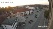 Archived webcam image showing View of Tittling Market Square on 19 Sep 2026 at 07:56
