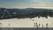 Archived webcam image showing Špindlerův Mlýn - Medvědín on Feb 26, 2026 at 1:49 PM