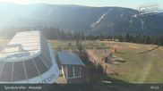 Archived webcam image showing Špindlerův Mlýn - Medvědín on 1 May 2026 at 07:27