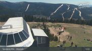 Archived webcam image showing Špindlerův Mlýn - Medvědín on 1 May 2026 at 13:27