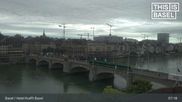 Archived webcam image showing Hotel Krafft in Basel on 12 Jun 2026 at 07:41