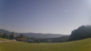 Archived webcam image showing Dreisessel mountain and Neureichenau on 3 Aug 2026 at 08:46